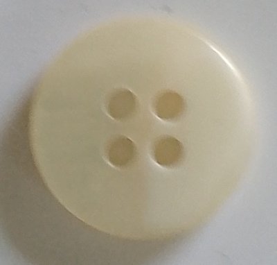 Knapp 13 mm Ø Vit