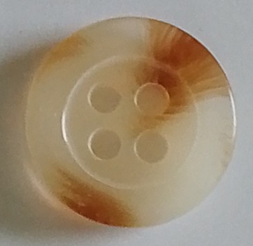 Knapp 12 mm Ø Vit/Beige