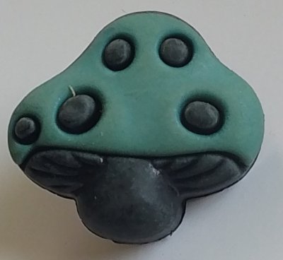 Svamp. Blå. 19 mm * 17 mm.