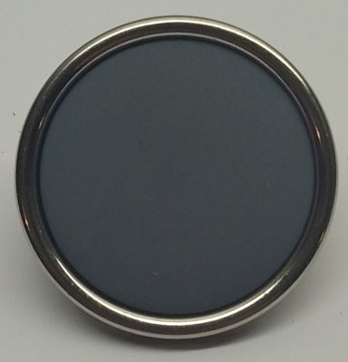 Knapp 21 mm Ø Silverfärgad - Grå.