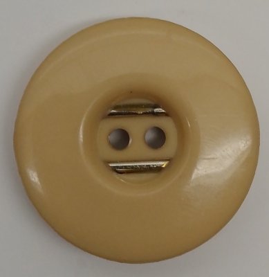 Knapp 24 mm Ø Silverfärgad/Beige