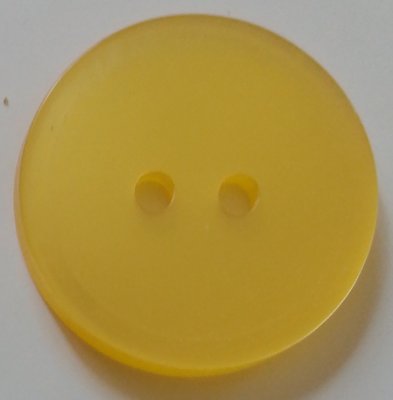 Knapp 19 mm Ø Gul/Vit
