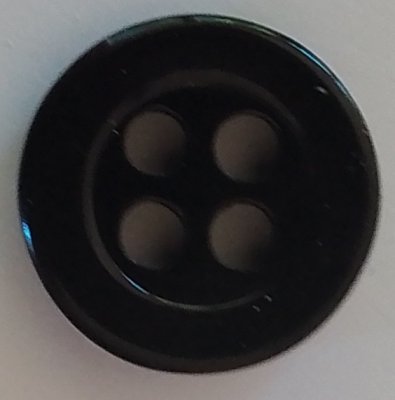 Knapp 10 mm Ø Svart