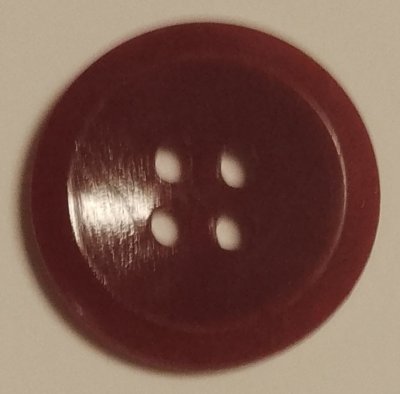 Knapp 19 mm Ø Röd/Brun