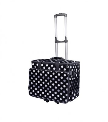 17083 Symaskinsväska BabySnap Trolly 50x26x38cm Multicolor Svart / Black