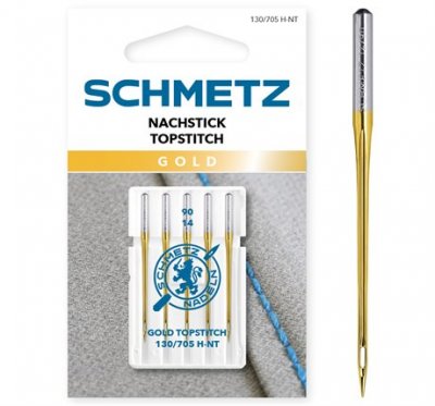 454090 Top Stitch GOLD 90/14 130/705 H-NT VDS A