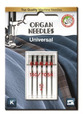 5105060BL Nål 60 5-pack UNIVERSAL - ORGAN NEEDLE A